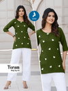 Foram By Kaya Rayon Fancy Printed Wholesale Western Ladies Top In India

